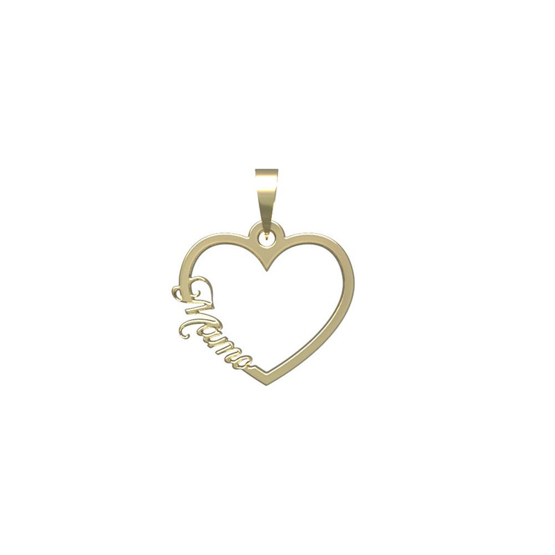 آویز گردنبند طلا 18 عیار زنانه مدوپد مدل اسم مامو mamo کد PB1-10501