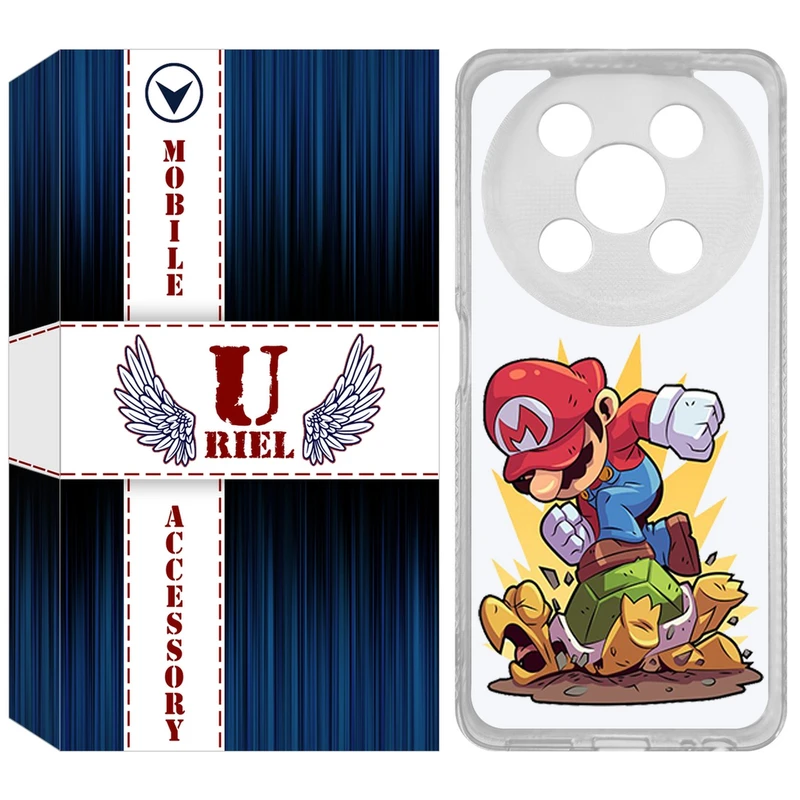 کاور یوریل مدل Clear کد 64 طرح ماریو مناسب برای گوشی موبایل وکال V2 / V2 Lite