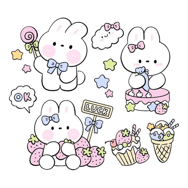 استیکر پارچه و لباس پاد آفرین مدل کارتونی کد S1962