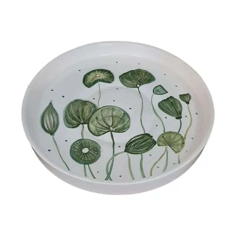 سینی سرامیکی طرح برگ کد ZP41