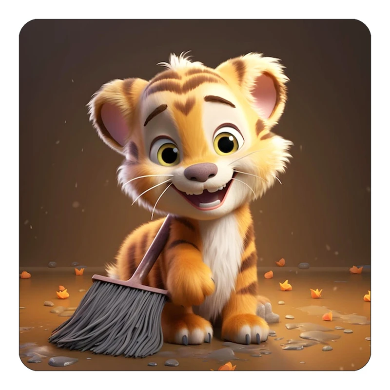 مگنت کاکتی طرح حیوانات کارتونی مدل mp28337