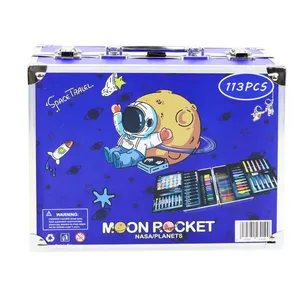 تخفیف بسته رنگ‌آمیزی مدل فضانورد طرح moon rocket مجموعه 133 عددی