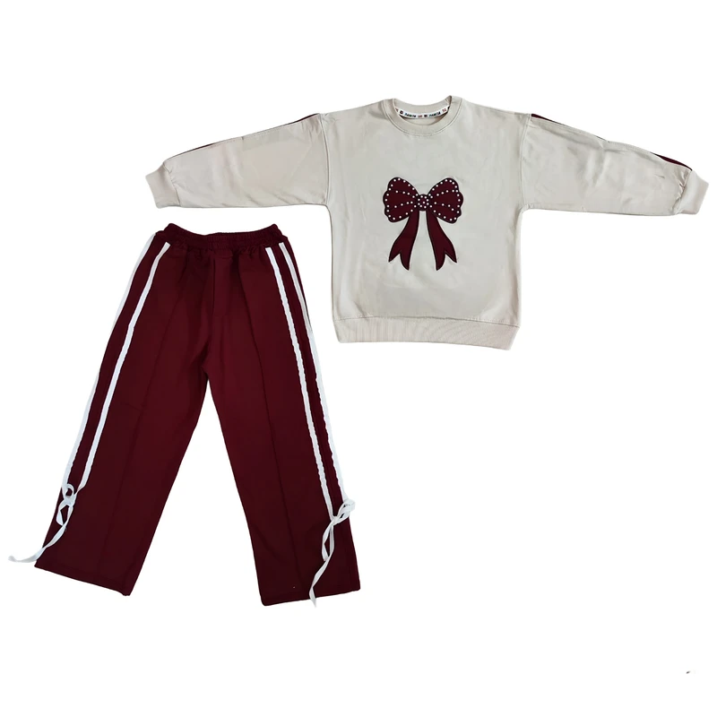 ست سویشرت و شلوار راحتی دخترانه مدل 1367581