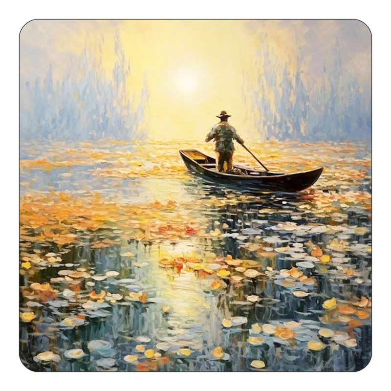 مگنت کاکتی طرح نقاشی رنگ روغن مدل mp71882