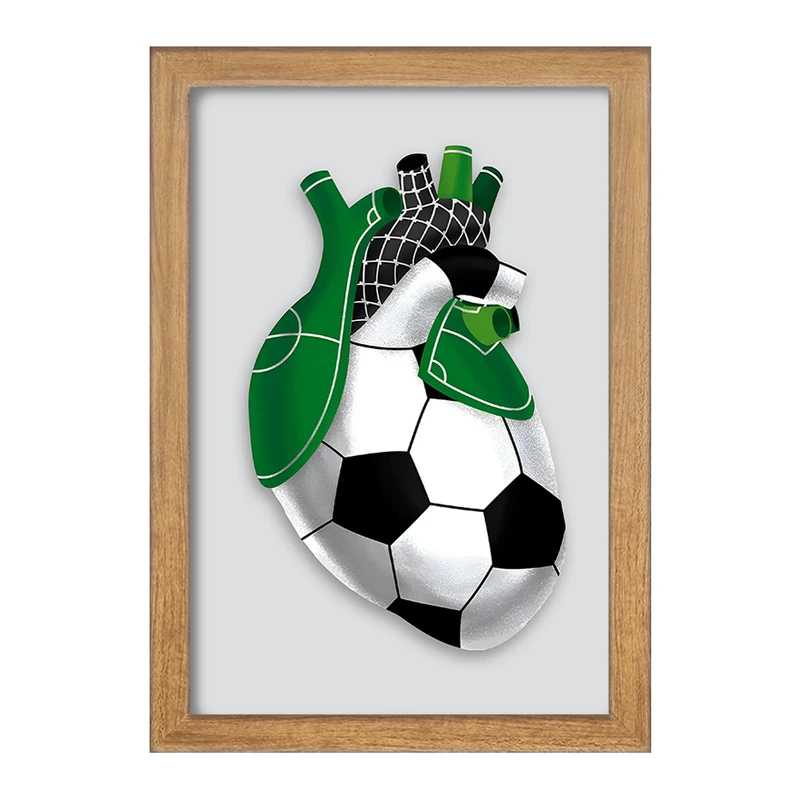 تابلو خندالو مدل قلب فوتبالی کد F4818