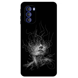 Megafone Face Sketch 7423 Cover For Motorola Moto G51 5G