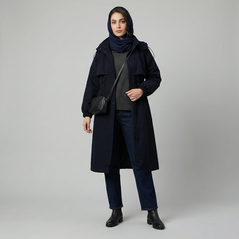 بارانی زنانه السانا مدل شعله کد 233428