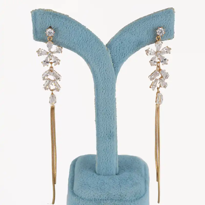 گوشواره زنانه ژوپینگ مدل گل کد CC291