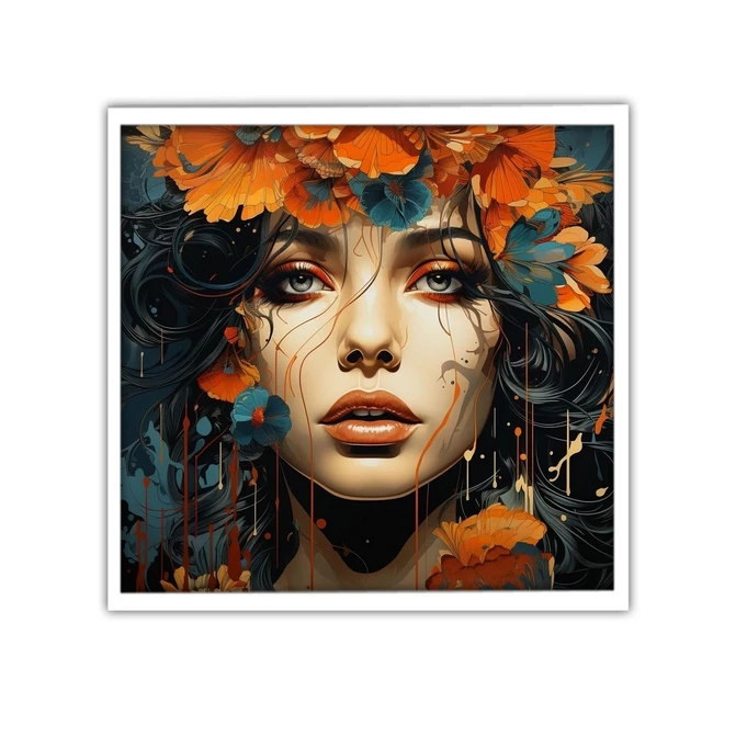 تابلو نوری بکلیت طرح گرافیکی چهره هنری مدل W-MID-19820