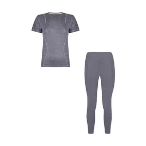 ست تی‌شرت و لگینگ ورزشی زنانه افراتین مدل 2611