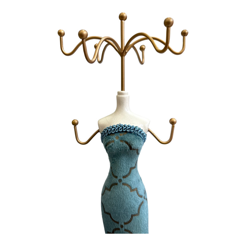 استند جواهرات مدل مانکن ایستاده مخمل کد 02