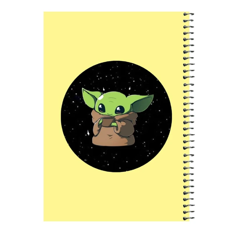 دفتر مشق 80 برگ اس جی مدل بیبی یودا کد۷   