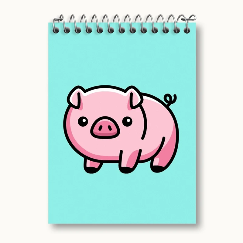 دفتر یادداشت 50 برگ خندالو مدل حیوانات بامزه خوک کد 28167