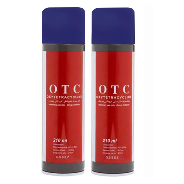 اسپری درمان زخم دام مدل OTC حجم 210 میلی لیتر کد 14 بسته 2 عددی 