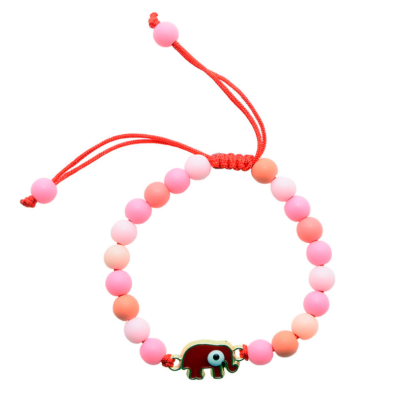 دستبند دخترانه دلنار گالری مدل فیل و چشم نظر دستبند دخترانه دلنار گالری مدل فیل و چشم نظر