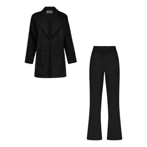 ست کت و شلوار رسمی زنانه مدل دلارا