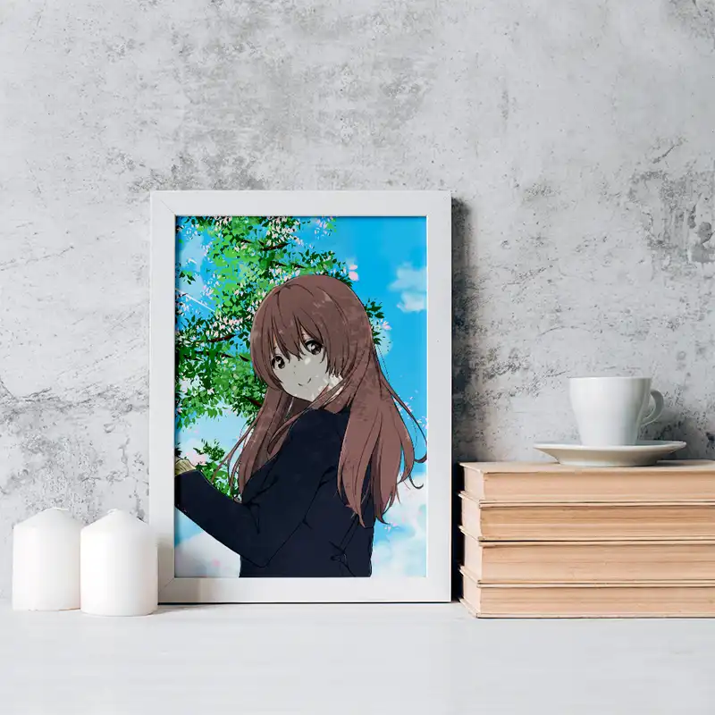 تابلو خندالو مدل شوکو نیشیمیا انیمه سایلنت ویس کد 15819