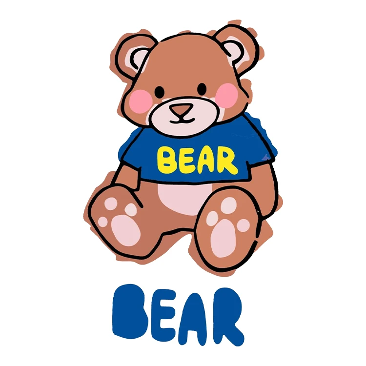 استیکر پارچه و لباس پاد آفرین مدل کارتونی کد S1071