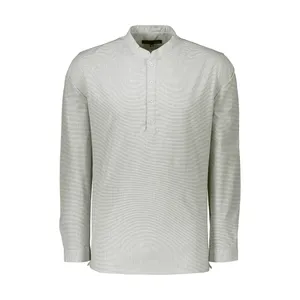 پیراهن آستین بلند مردانه پاتن جامه مدل 102721010005295 یقه فرنچ