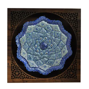 بشقاب میناکاری مدل گل کد N 1