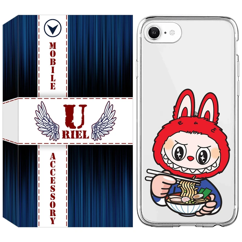 کاور یوریل مدل Clear کد 117 طرح لبوبو Labubu مناسب برای گوشی موبایل اپل iPhone 7 / 8 / SE 2022