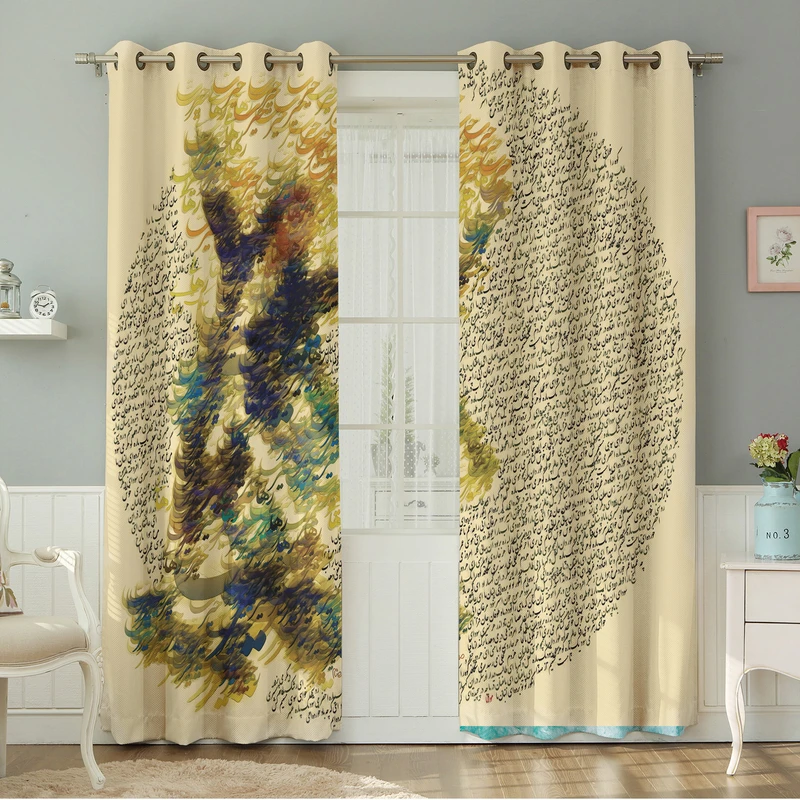 پرده نیروانا طرح مدرن  مدل مخمل کد 8505سایز 140×280 سانتی متر