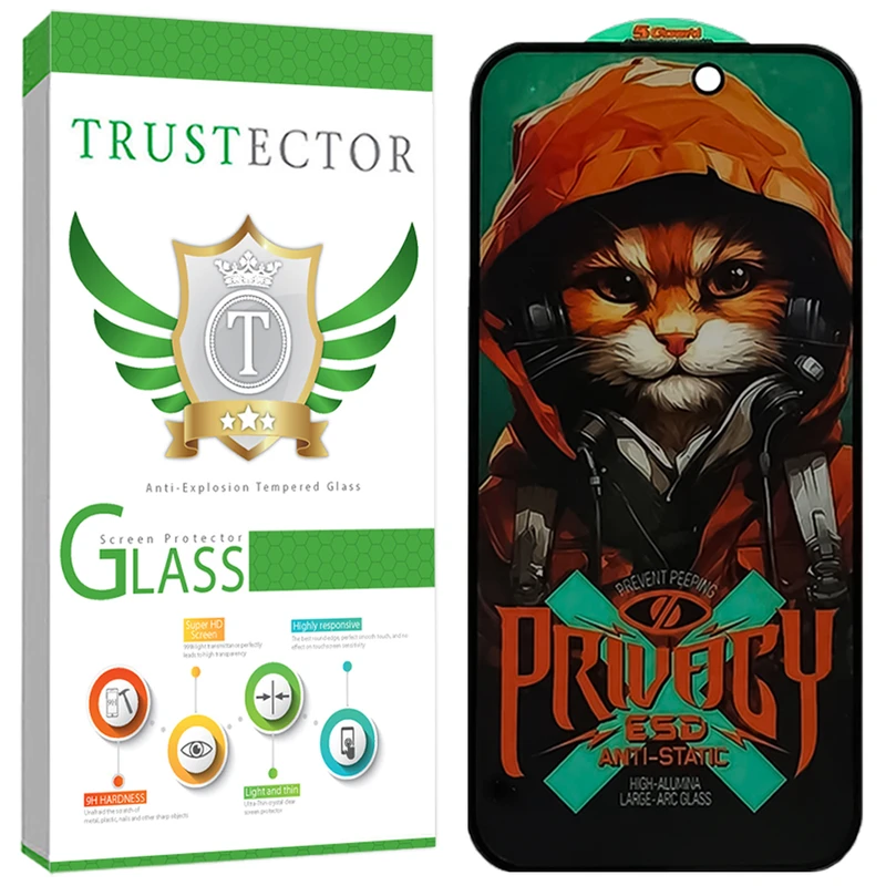 محافظ صفحه نمایش تراستکتور مدل CATPRVT مناسب برای گوشی موبایل اپل iPhone 15 Pro