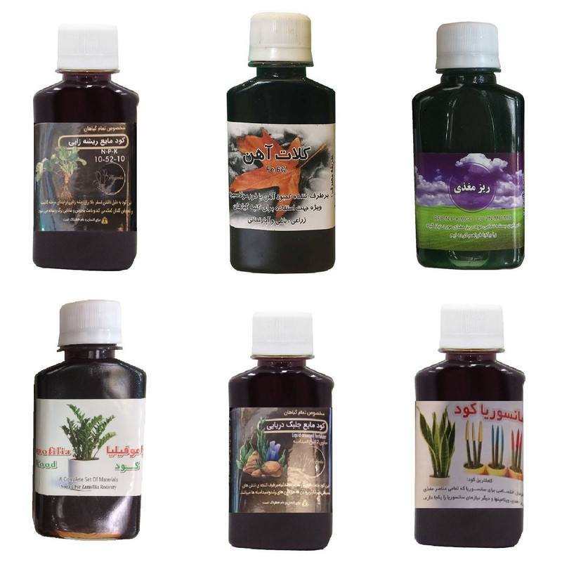 کود مایع فسفر ریشه زایی 10-52-10 و کلات آهن و ریز مغذی و کود زاموفیلیا و کود جلبک دریایی و کود سانسوریا مدل life drop حجم 120 میلی لیتر کود مایع فسفر ریشه زایی 10-52-10 و کلات آهن و ریز مغذی و کود زاموفیلیا و کود جلبک دریایی و کود سانسوریا مدل life drop حجم 120 میلی لیتر