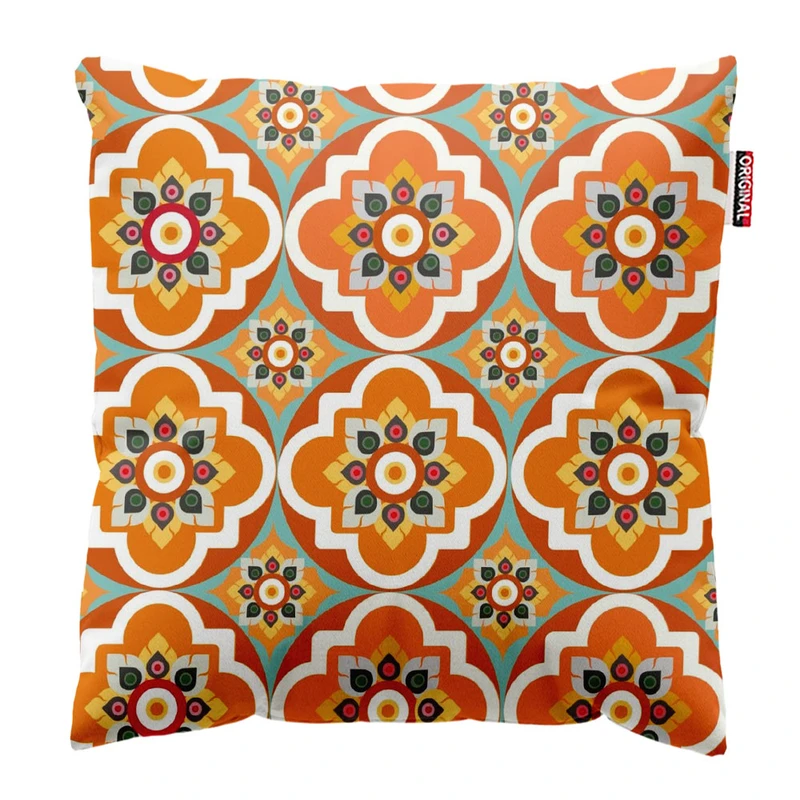 کوسن پاد آفرین طرح گل 2516 سایز 30*30 سانتی متر