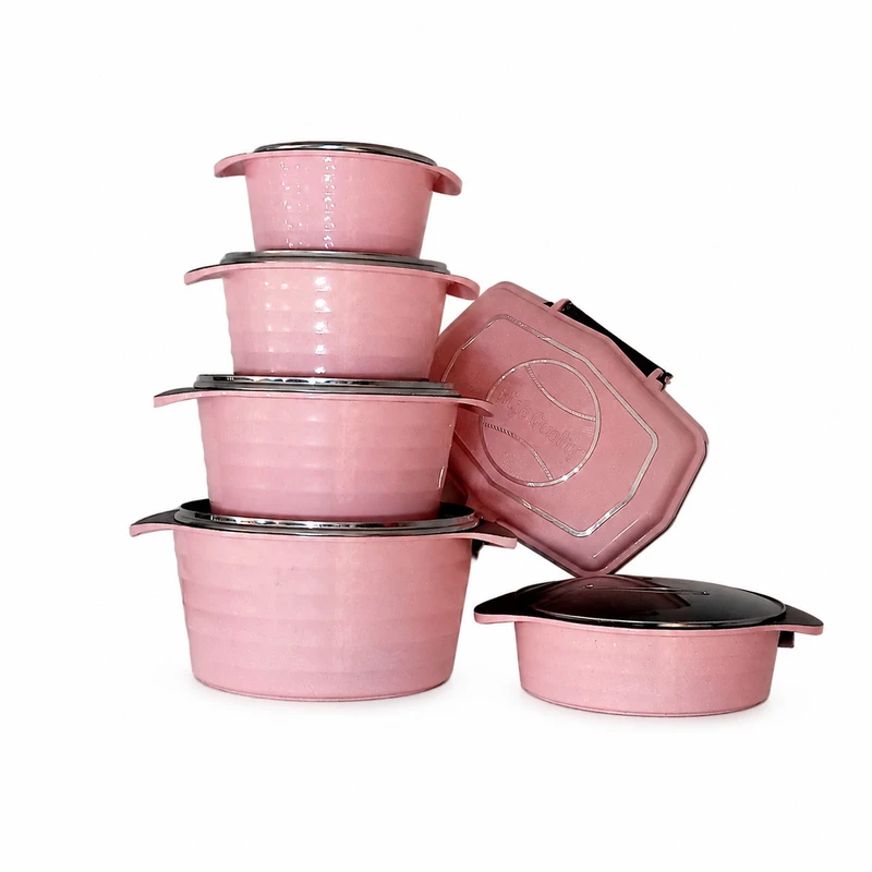 سرویس قابلمه 15 پارچه چدن هوم استار مدل 15pc