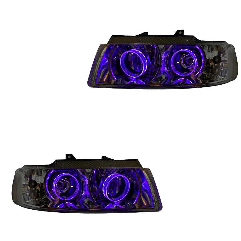 چراغ جلو خودرو گروه پژوهش صنعت مدرن مدل 3D-Ring-Purp مناسب برای سمند بسته دو عددی