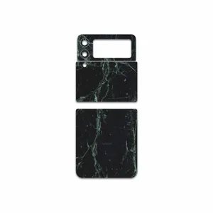 MAHOOT Graphite-Green-Marble Cover Sticker for Samsung Galaxy Z Flip3 5G