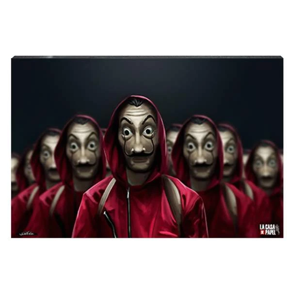 تابلو شاسی آواویز مدل سریال Money Heist خانه کاغذی کد 4G478