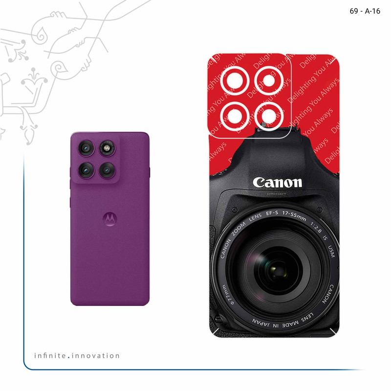 برچسب پوششی ماهوت مدل Canon_Logo مناسب برای گوشی موبایل موتورولا Edge 60 Pro