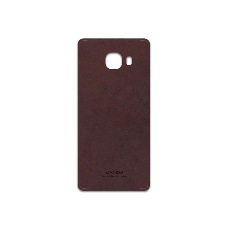 برچسب پوششی ماهوت مدل Matte-Dark-Brown-Leather مناسب برای گوشی موبایل سامسونگ Galaxy C5