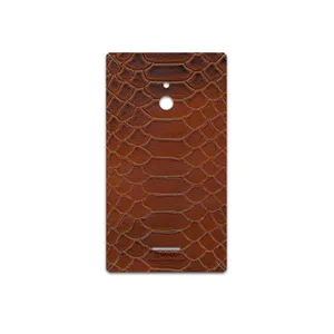 MAHOOT Brown-Snake-Leather Cover Sticker for Nokia XL