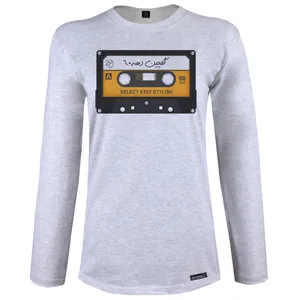 تی شرت آستین بلند زنانه 27 مدل Golchine Shad کد MH1361