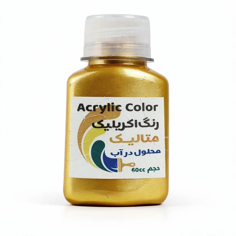 رنگ اکریلیک مدل متالیک حجم 60 میلی لیتر 