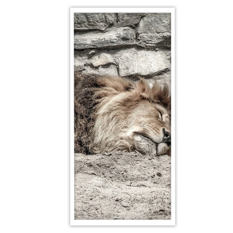 تابلو بکلیت طرح حیات وحش شیر نر مدل W-S3196