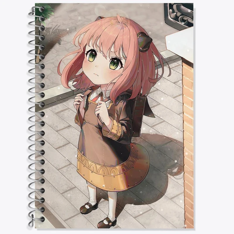 دفتر زبان 50 برگ خندالو مدل دو خط طرح انیا فورجر انیمه اسپای ایکس فمیلی Spy x Family کد 17705