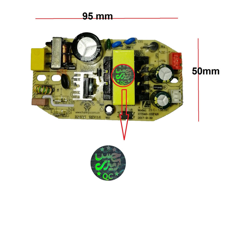 برد منبع تغذیه حس آمیزی مدل 12V-34V مناسب برای انواع بخور سرد