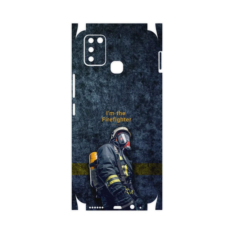 برچسب پوششی ماهوت مدل Firefighter-FullSkin مناسب برای گوشی موبایل اینفینیکس Smart 6 X657B