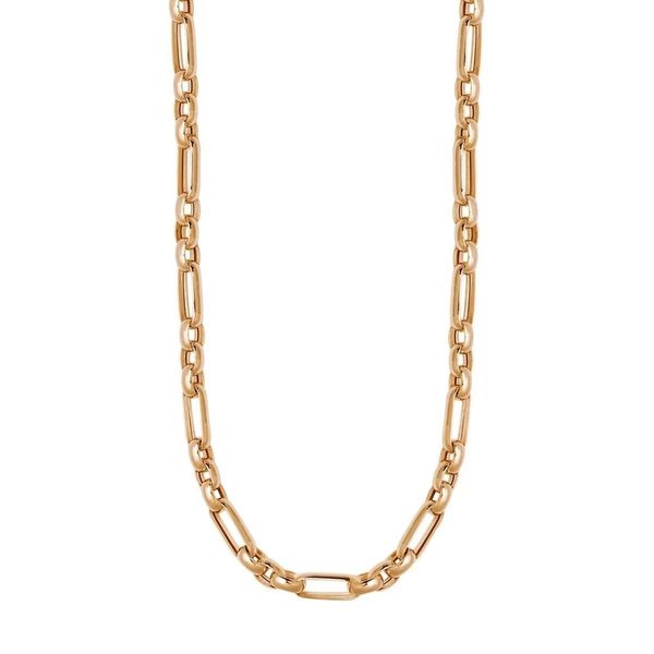 زنجیر طلا 18 عیار زنانه طلای کامک مدل حلقه ای
