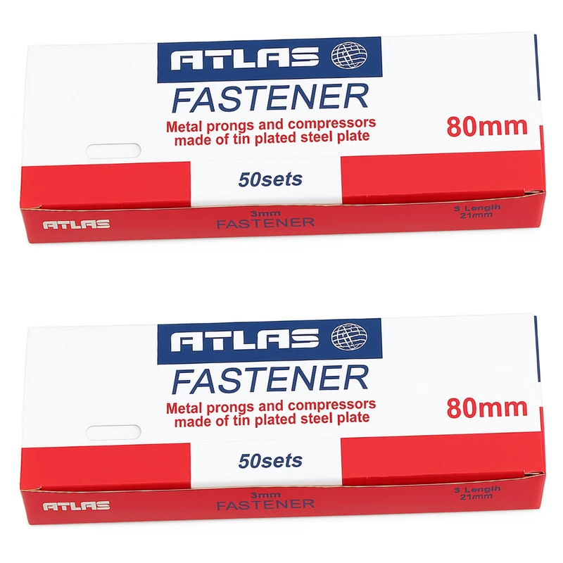 گیره پوشه اطلس مدل 19-11 بسته 100 عددی