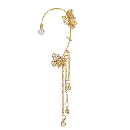 گوشواره زنانه مدل ایرکاف طرح پروانه کد Ecns4L