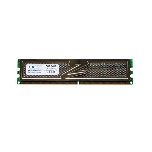 رم دسکتاپ DDR2 تک کاناله 800 مگاهرتز CL5 او سی زد مدل PC2-6400 GOLD ظرفیت 2 گیگابایت