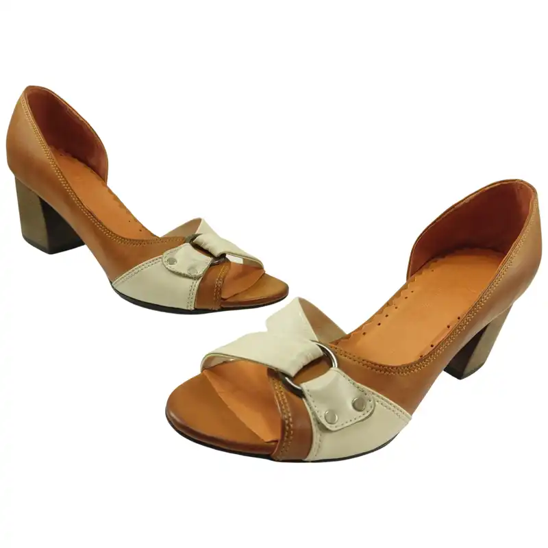 صندل زنانه مدل چرم طبیعی کد 663.1