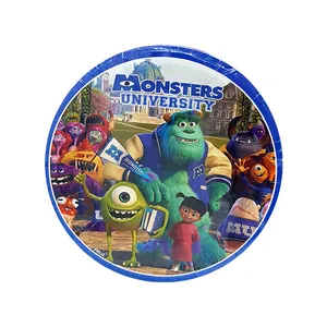 پیش دستی یکبار مصرف مدل هیولاها مجموعه 10 عددی