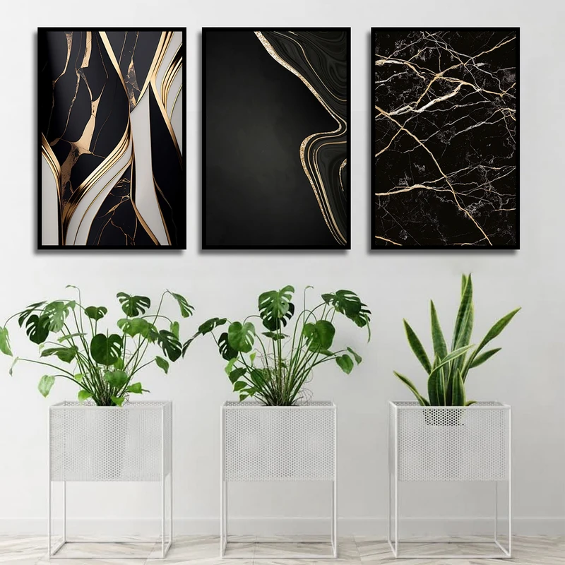 تابلو بکلیت طرح مدرن مرمر مدل B-1742 مجموعه 3 عددی