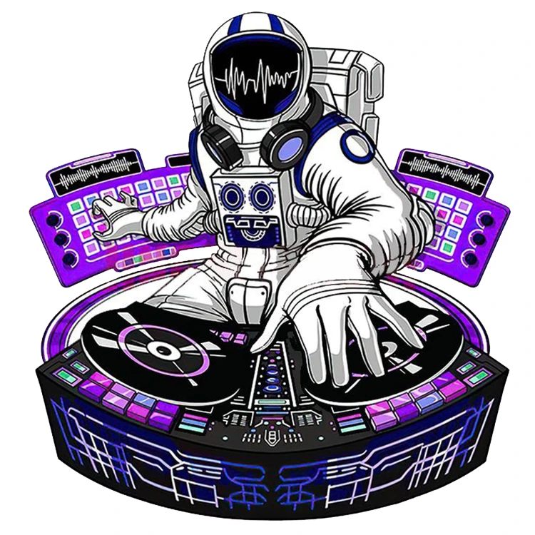 استیکر پارچه و لباس پاد آفرین مدل فضانورد کد 3138